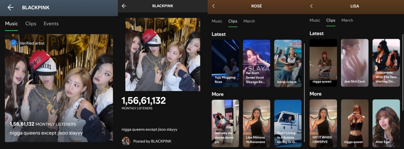 BLACKPINK Spotify官方账号遭黑客入侵